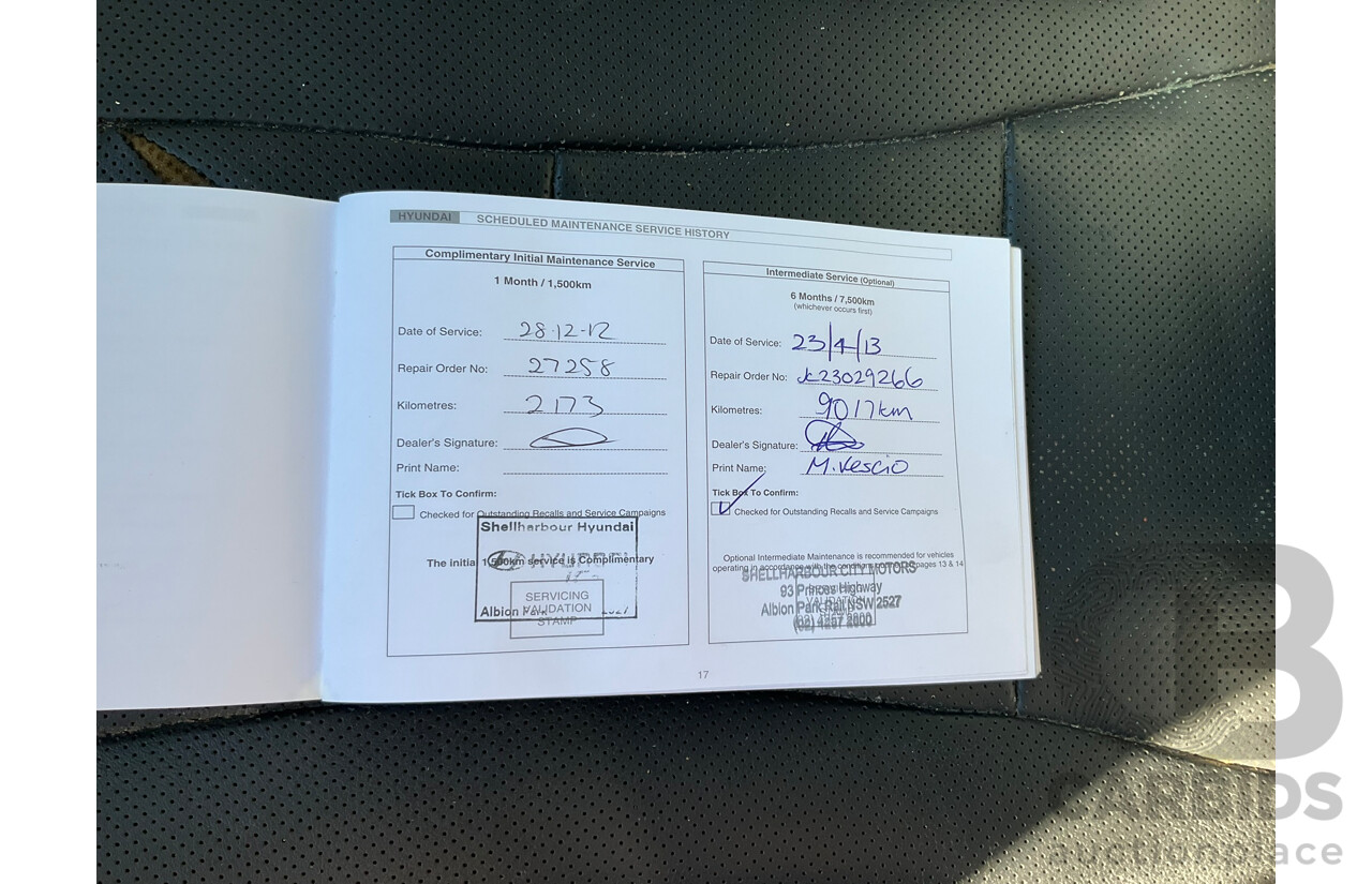 10/2012 Hyundai I30 Premium GD 5D Hatchback Silver 1.8L