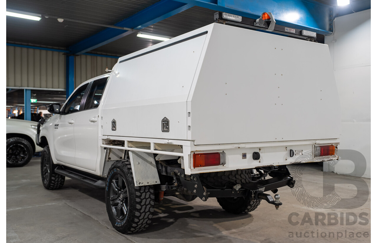 12/2022 Toyota Hilux SR (4x4) GUN126R Double C/Chas White Turbo Diesel 2.8L