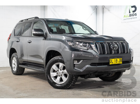 08/2019 Toyota Landcruiser Prado GXL (4x4) GDJ150R 4d Wagon Grey Turbo Diesel 2.8L