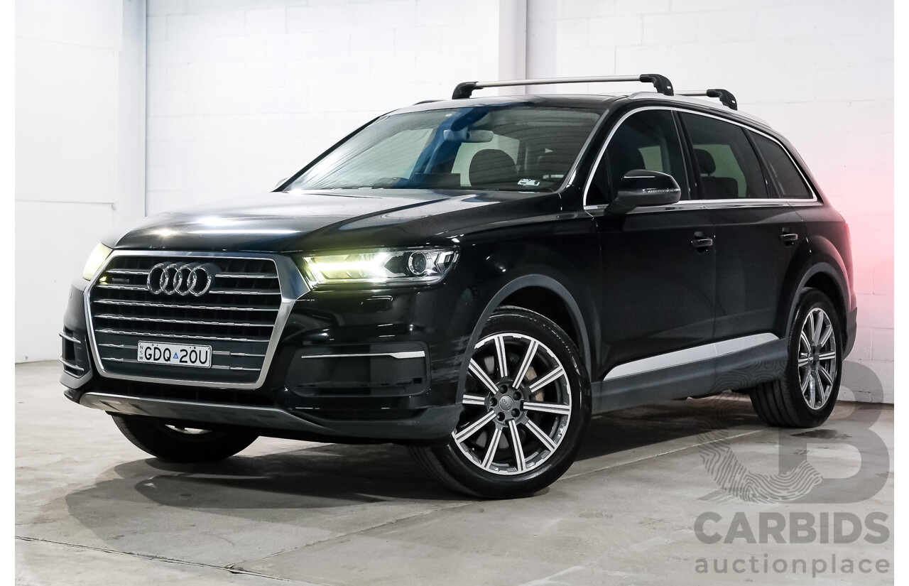 05/2016 Audi Q7 3.0 TDI Quattro 160kW (AWD) 4M MY17 4D Wagon Deep Black V6 Turbo Diesel 3.0L