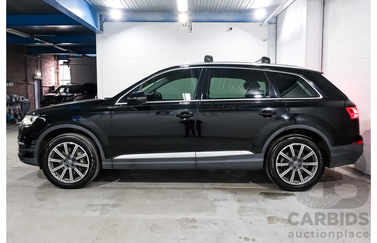 05/2016 Audi Q7 3.0 TDI Quattro 160kW (AWD) 4M MY17 4D Wagon Deep Black V6 Turbo Diesel 3.0L