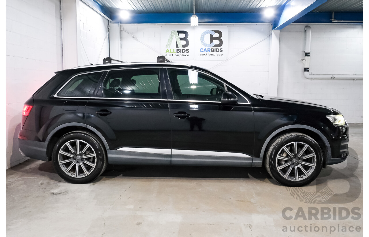 05/2016 Audi Q7 3.0 TDI Quattro 160kW (AWD) 4M MY17 4D Wagon Deep Black V6 Turbo Diesel 3.0L