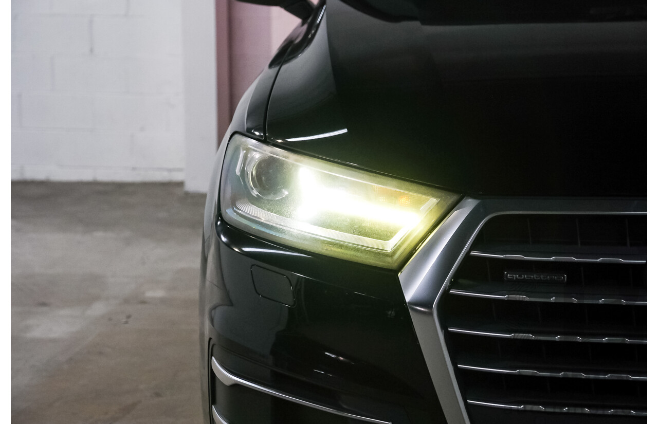 05/2016 Audi Q7 3.0 TDI Quattro 160kW (AWD) 4M MY17 4D Wagon Deep Black V6 Turbo Diesel 3.0L