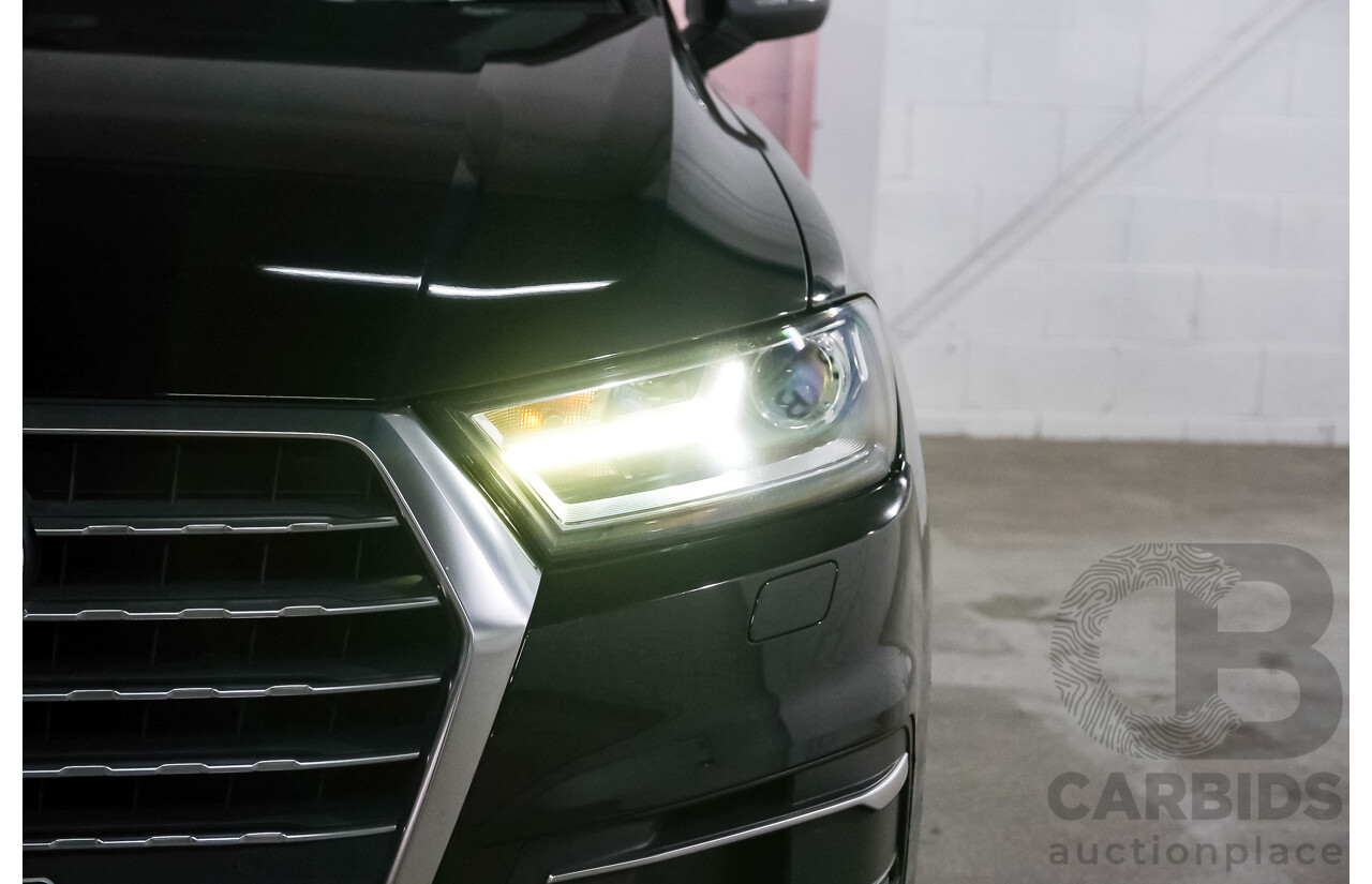 05/2016 Audi Q7 3.0 TDI Quattro 160kW (AWD) 4M MY17 4D Wagon Deep Black V6 Turbo Diesel 3.0L