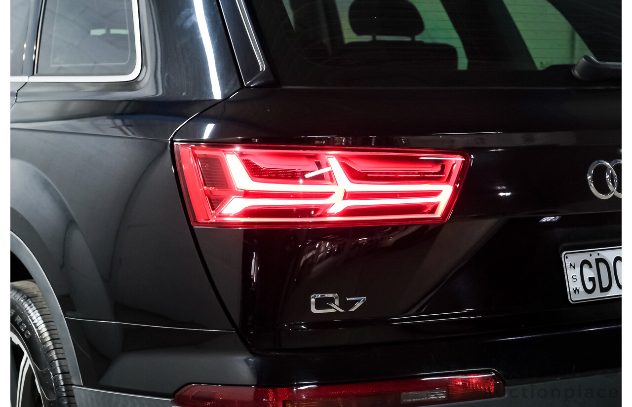 05/2016 Audi Q7 3.0 TDI Quattro 160kW (AWD) 4M MY17 4D Wagon Deep Black V6 Turbo Diesel 3.0L