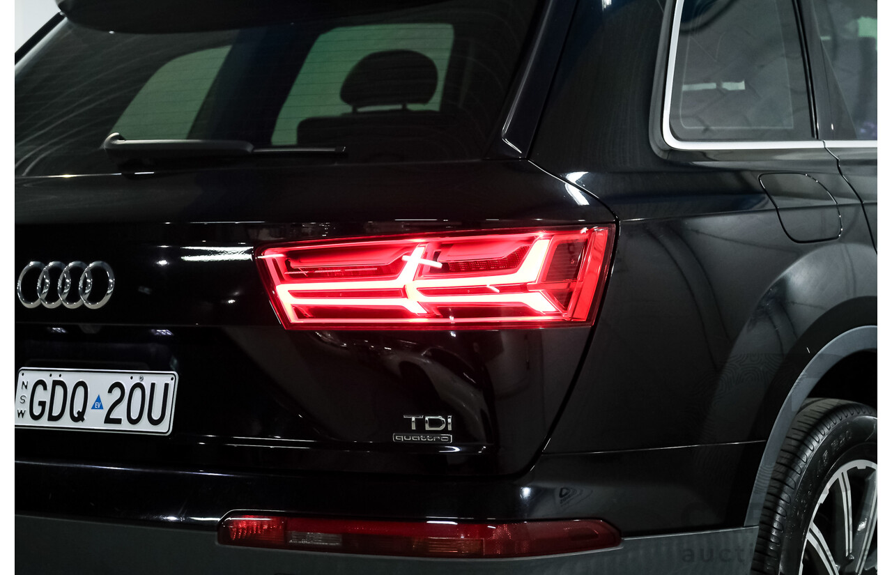 05/2016 Audi Q7 3.0 TDI Quattro 160kW (AWD) 4M MY17 4D Wagon Deep Black V6 Turbo Diesel 3.0L