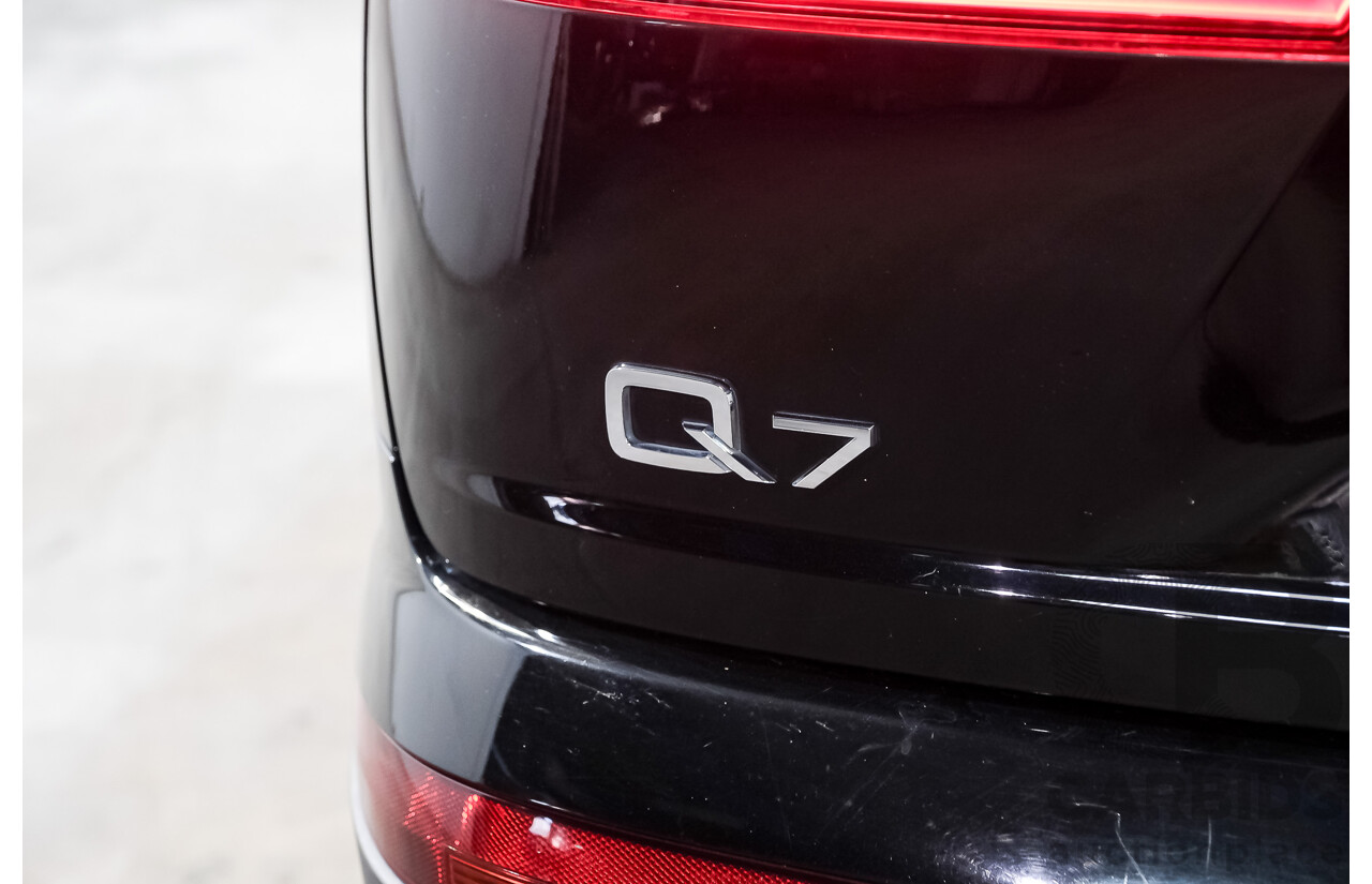 05/2016 Audi Q7 3.0 TDI Quattro 160kW (AWD) 4M MY17 4D Wagon Deep Black V6 Turbo Diesel 3.0L