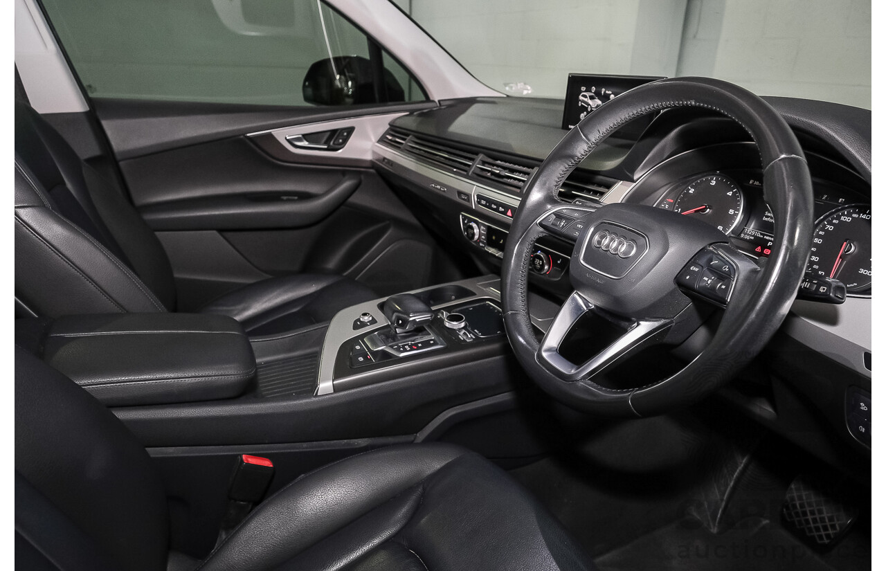 05/2016 Audi Q7 3.0 TDI Quattro 160kW (AWD) 4M MY17 4D Wagon Deep Black V6 Turbo Diesel 3.0L