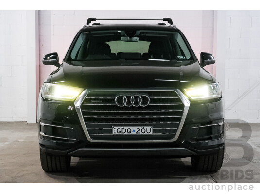 05/2016 Audi Q7 3.0 TDI Quattro 160kW (AWD) 4M MY17 4D Wagon Deep Black V6 Turbo Diesel 3.0L