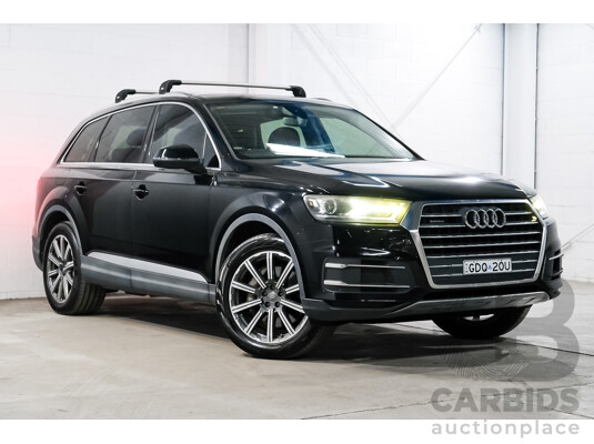 05/2016 Audi Q7 3.0 TDI Quattro 160kW (AWD) 4M MY17 4D Wagon Deep Black V6 Turbo Diesel 3.0L