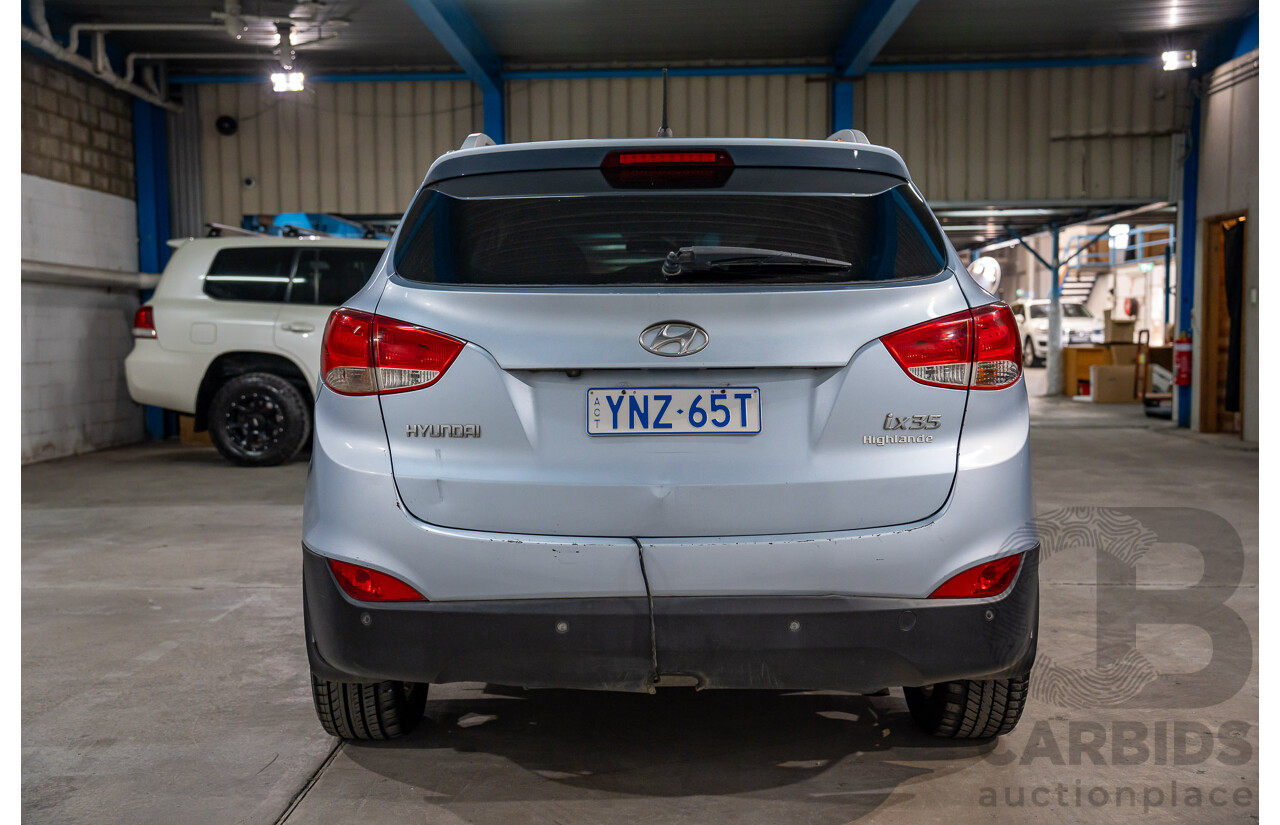 11/11 Hyundai Ix35 Highlander LM MY11 4d Wagon Blue 2.0L
