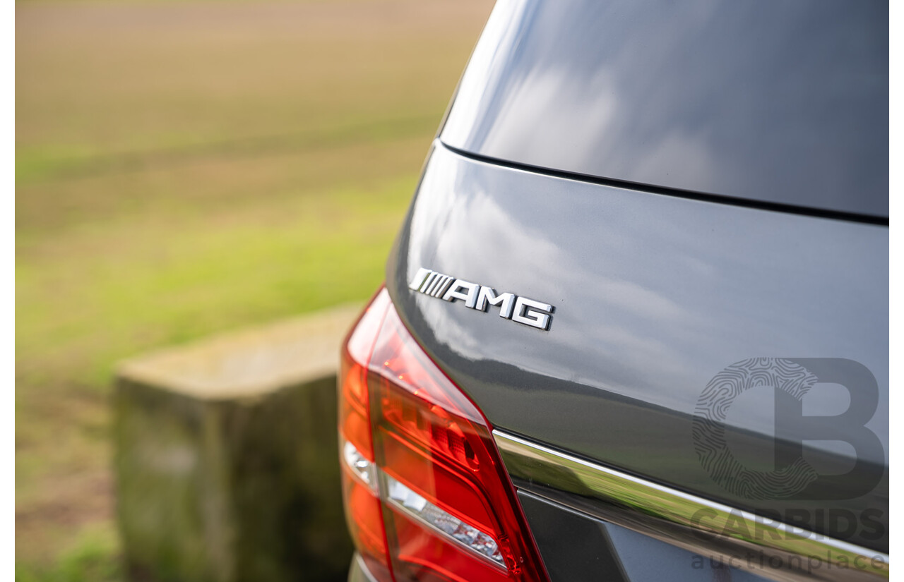 6/2018 Mercedes-Benz GLS 63 AMG 4Matic (AWD) X166 MY17 4d Wagon Selenite Grey Metallic Twin Turbo V8 5.5L - 7 Seater