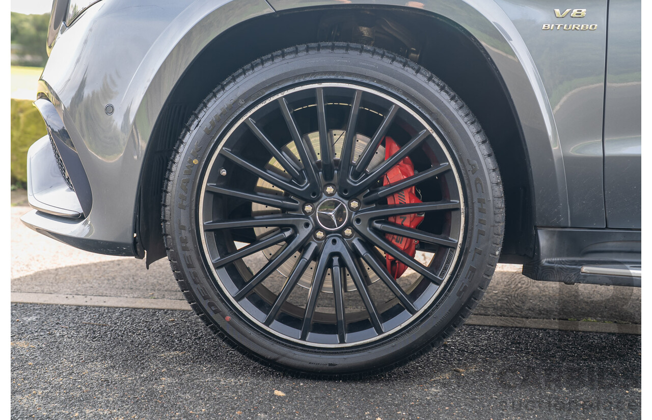6/2018 Mercedes-Benz GLS 63 AMG 4Matic (AWD) X166 MY17 4d Wagon Selenite Grey Metallic Twin Turbo V8 5.5L - 7 Seater