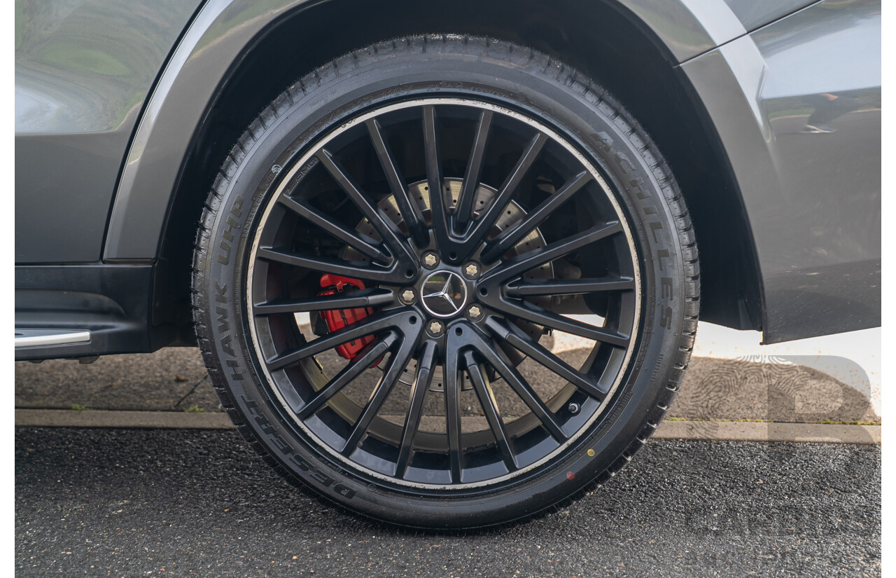 6/2018 Mercedes-Benz GLS 63 AMG 4Matic (AWD) X166 MY17 4d Wagon Selenite Grey Metallic Twin Turbo V8 5.5L - 7 Seater