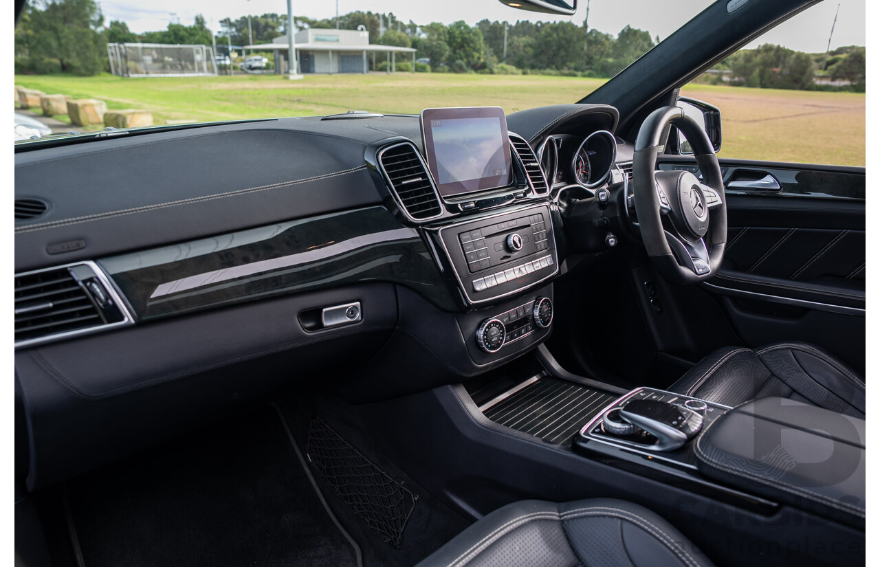 6/2018 Mercedes-Benz GLS 63 AMG 4Matic (AWD) X166 MY17 4d Wagon Selenite Grey Metallic Twin Turbo V8 5.5L - 7 Seater