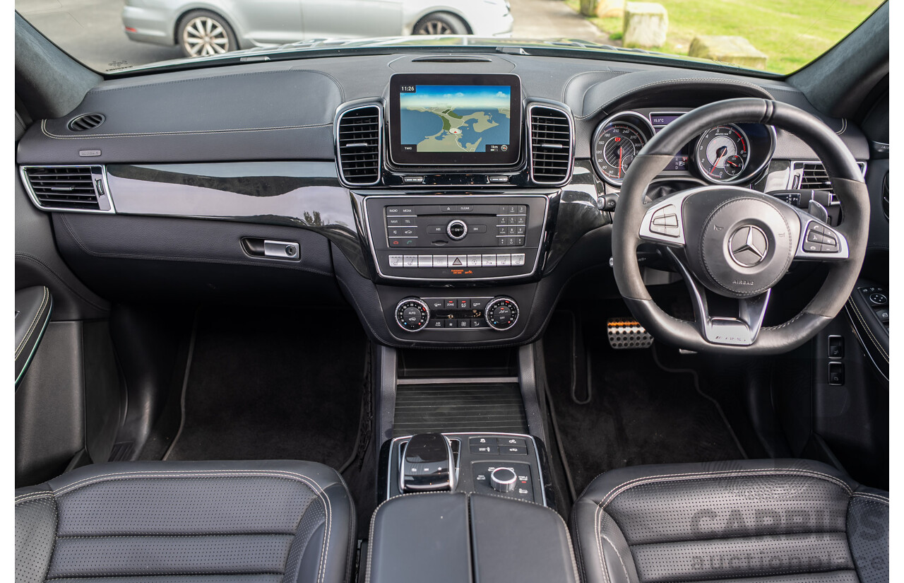 6/2018 Mercedes-Benz GLS 63 AMG 4Matic (AWD) X166 MY17 4d Wagon Selenite Grey Metallic Twin Turbo V8 5.5L - 7 Seater