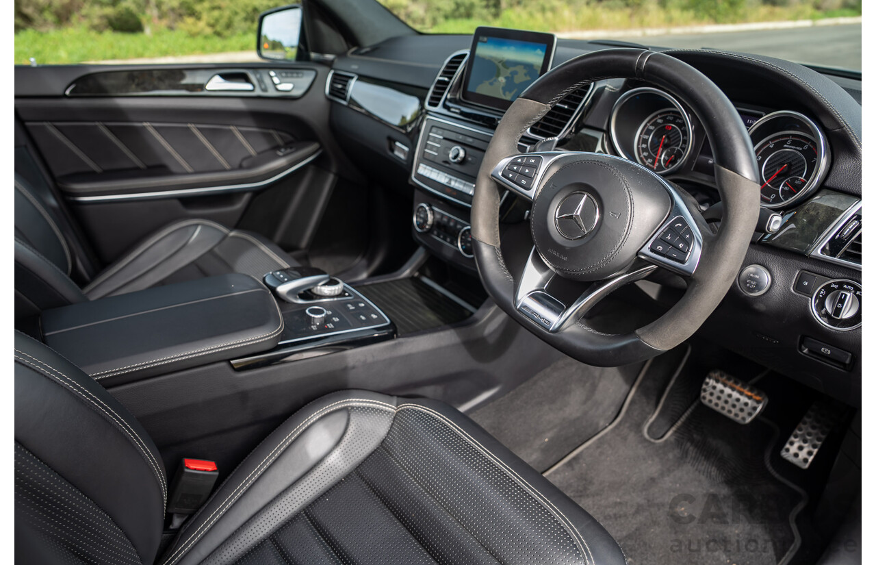 6/2018 Mercedes-Benz GLS 63 AMG 4Matic (AWD) X166 MY17 4d Wagon Selenite Grey Metallic Twin Turbo V8 5.5L - 7 Seater