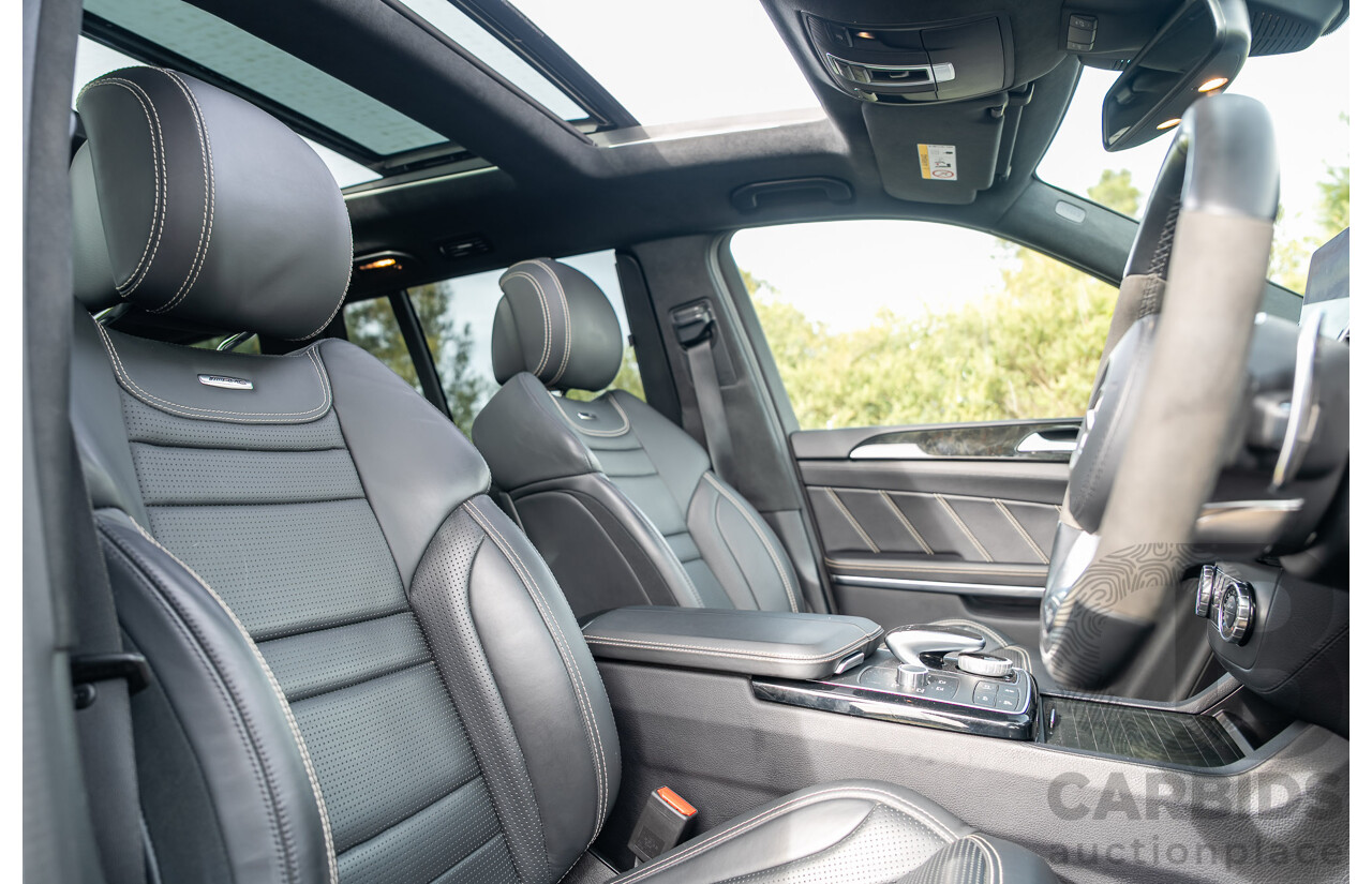 6/2018 Mercedes-Benz GLS 63 AMG 4Matic (AWD) X166 MY17 4d Wagon Selenite Grey Metallic Twin Turbo V8 5.5L - 7 Seater