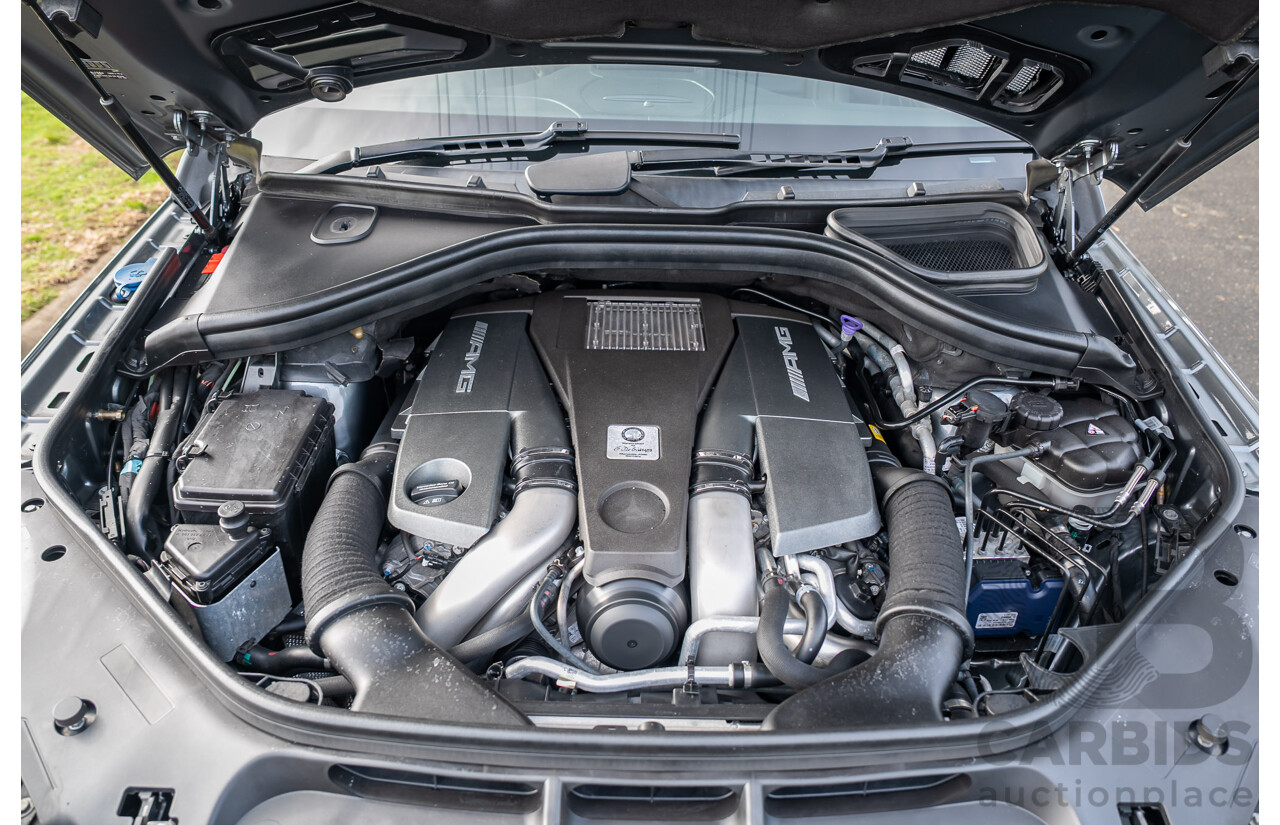 6/2018 Mercedes-Benz GLS 63 AMG 4Matic (AWD) X166 MY17 4d Wagon Selenite Grey Metallic Twin Turbo V8 5.5L - 7 Seater