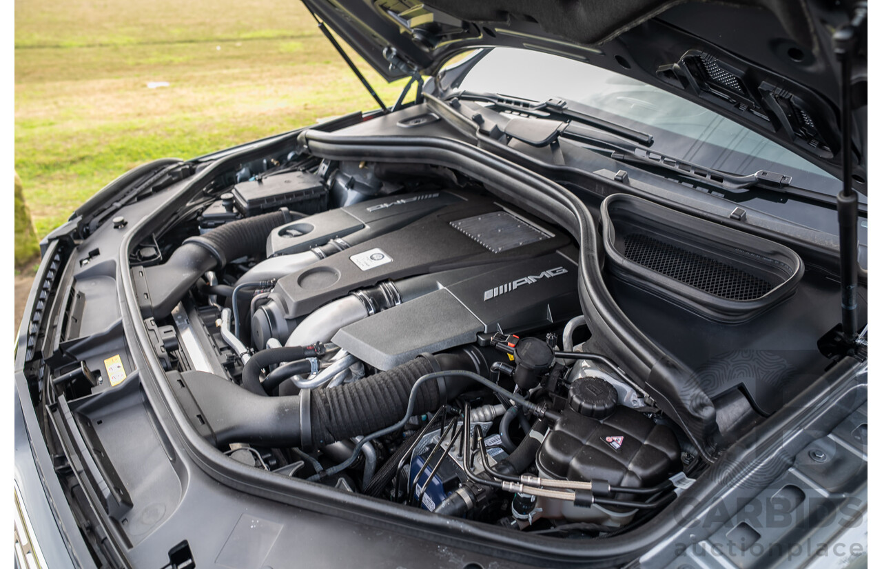 6/2018 Mercedes-Benz GLS 63 AMG 4Matic (AWD) X166 MY17 4d Wagon Selenite Grey Metallic Twin Turbo V8 5.5L - 7 Seater