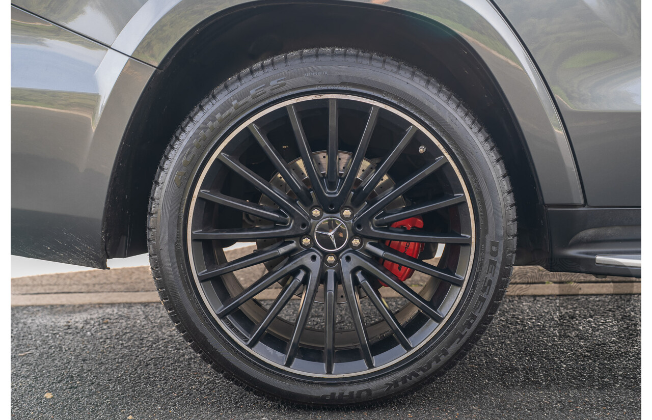 6/2018 Mercedes-Benz GLS 63 AMG 4Matic (AWD) X166 MY17 4d Wagon Selenite Grey Metallic Twin Turbo V8 5.5L - 7 Seater