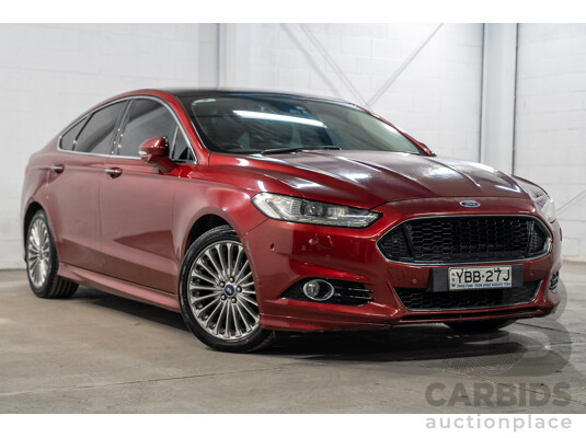 01/2016 Ford Mondeo Titanium MD 5D Hatchback Red Turbo 2.0L