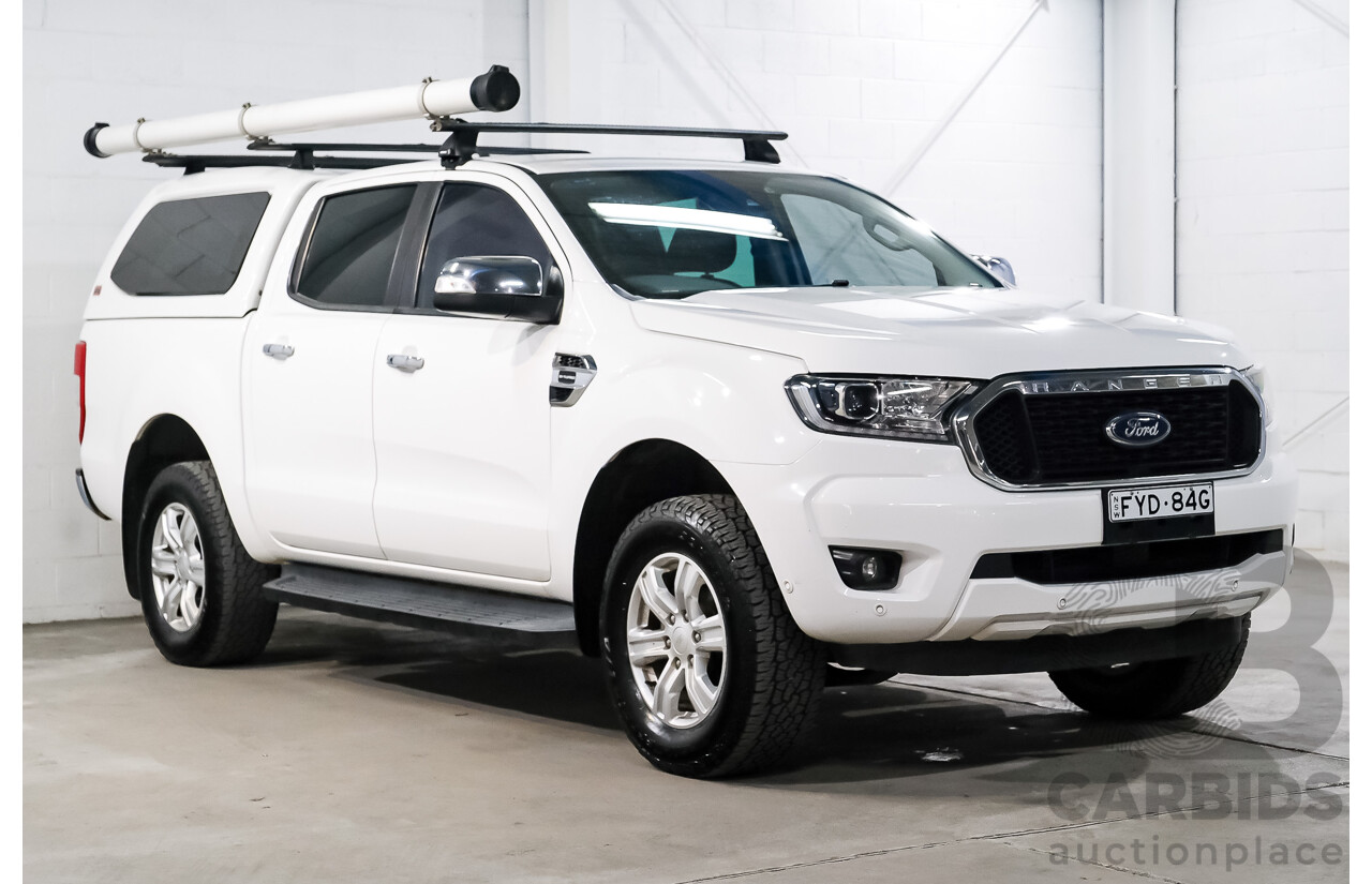 12/2021 Ford Ranger XLT 2.0 Hi-Rider PX MKIII MY21.75 Double Cab P/Up Arctic White Twin Turbo Diesel 2.0L