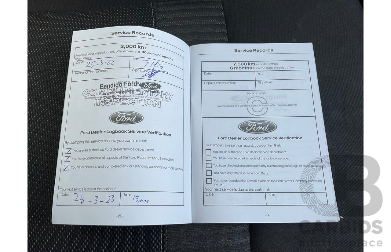 12/2021 Ford Ranger XLT 2.0 Hi-Rider PX MKIII MY21.75 Double Cab P/Up Arctic White Twin Turbo Diesel 2.0L