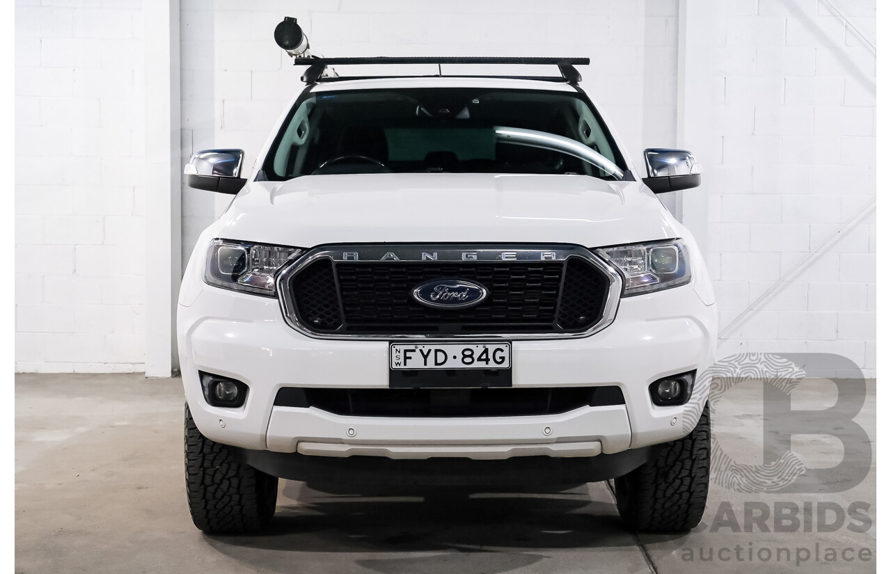 12/2021 Ford Ranger XLT 2.0 Hi-Rider PX MKIII MY21.75 Double Cab P/Up Arctic White Twin Turbo Diesel 2.0L