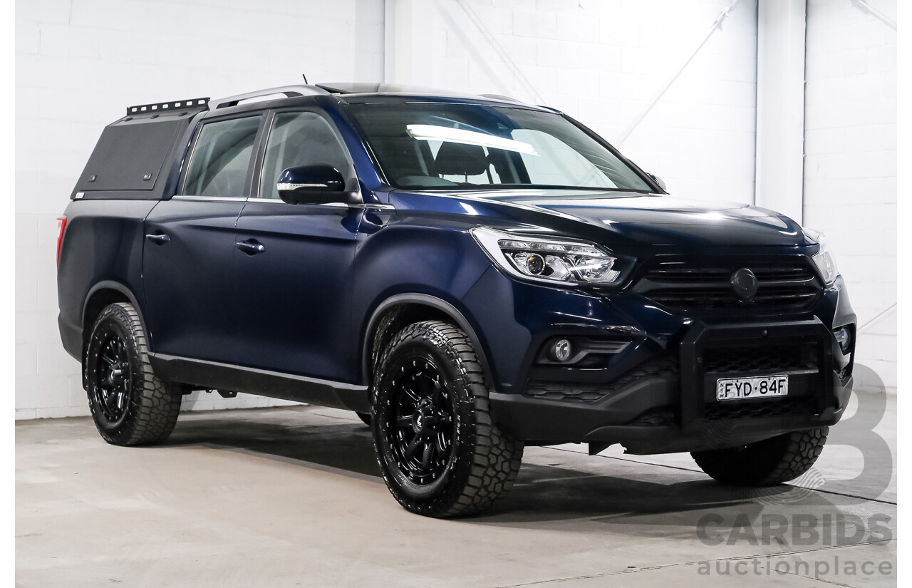 03/2019 Ssangyong Musso Ultimate 4x4 Q200 MY19 Dual Cab Utility Altantic Blue Metallic Turbo Diesel 2.2L
