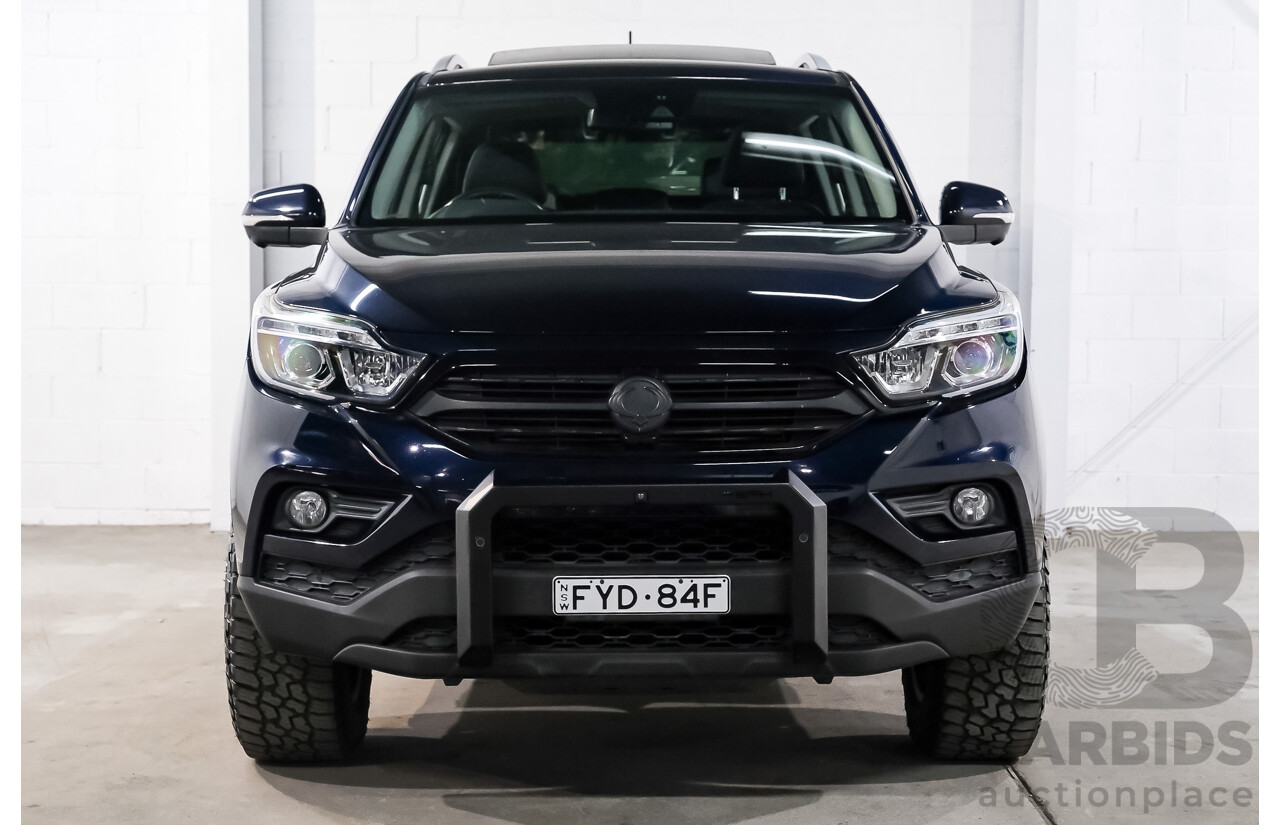 03/2019 Ssangyong Musso Ultimate 4x4 Q200 MY19 Dual Cab Utility Altantic Blue Metallic Turbo Diesel 2.2L