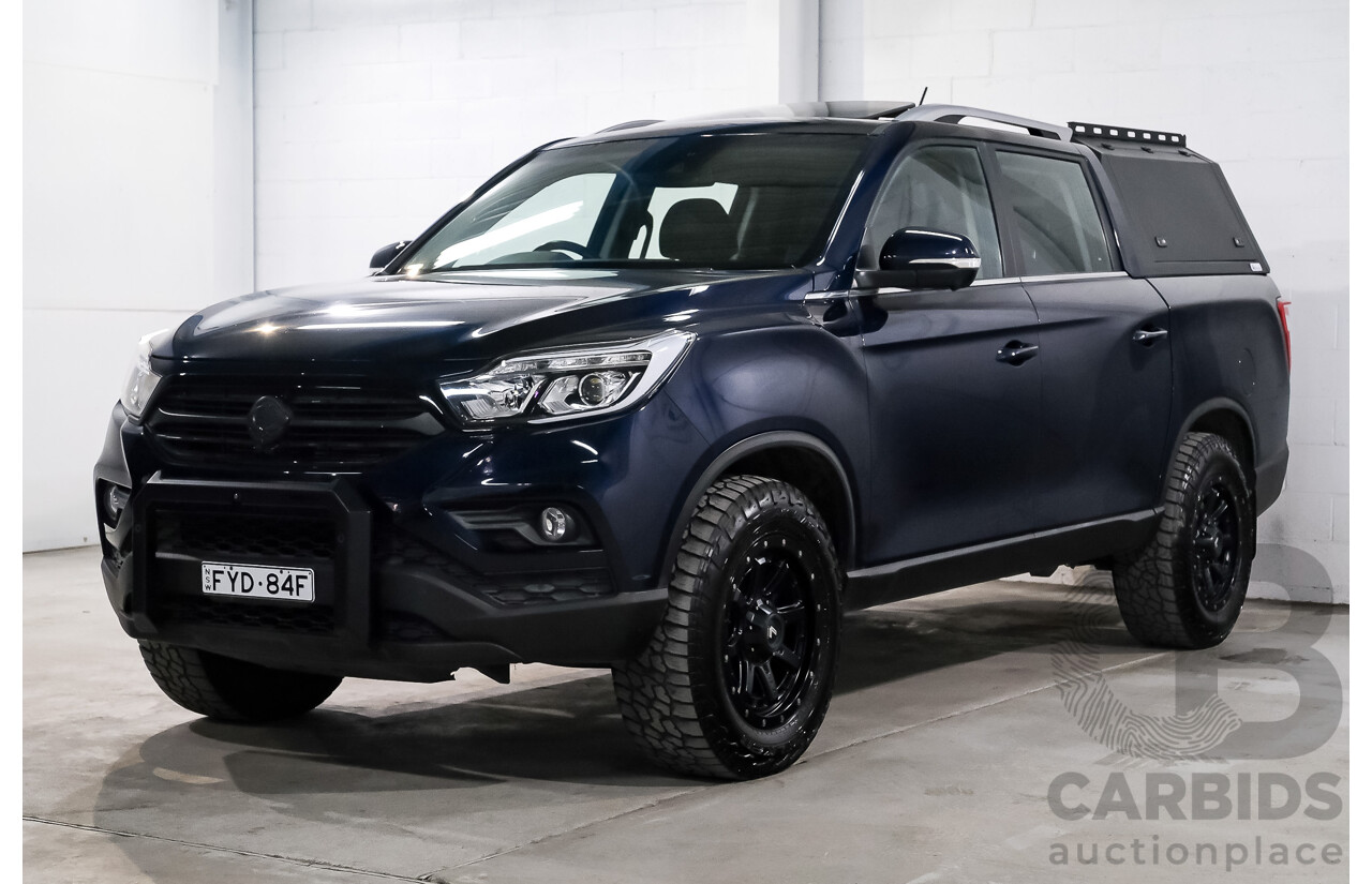 03/2019 Ssangyong Musso Ultimate 4x4 Q200 MY19 Dual Cab Utility Altantic Blue Metallic Turbo Diesel 2.2L