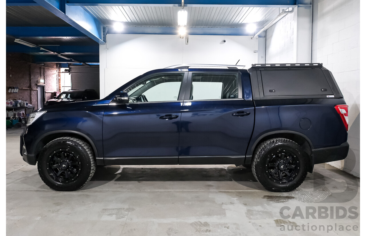 03/2019 Ssangyong Musso Ultimate 4x4 Q200 MY19 Dual Cab Utility Altantic Blue Metallic Turbo Diesel 2.2L