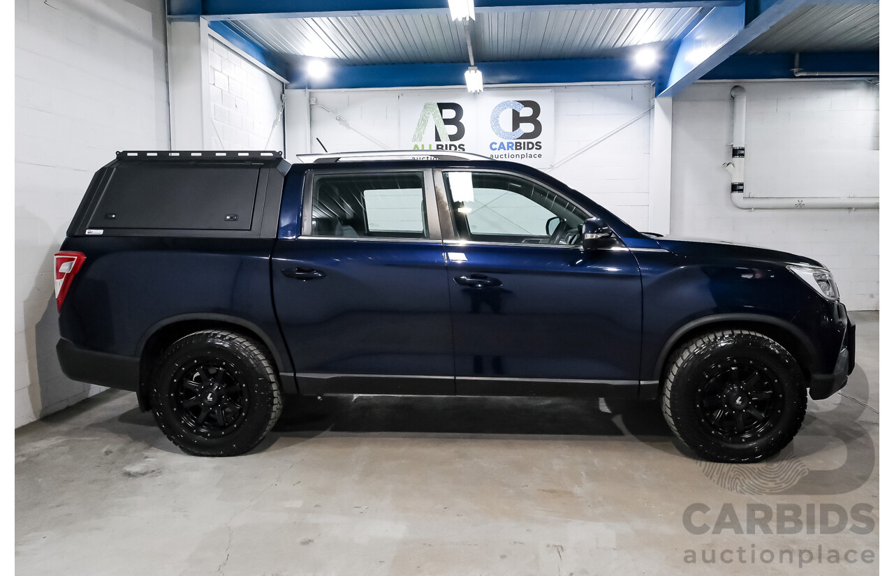 03/2019 Ssangyong Musso Ultimate 4x4 Q200 MY19 Dual Cab Utility Altantic Blue Metallic Turbo Diesel 2.2L