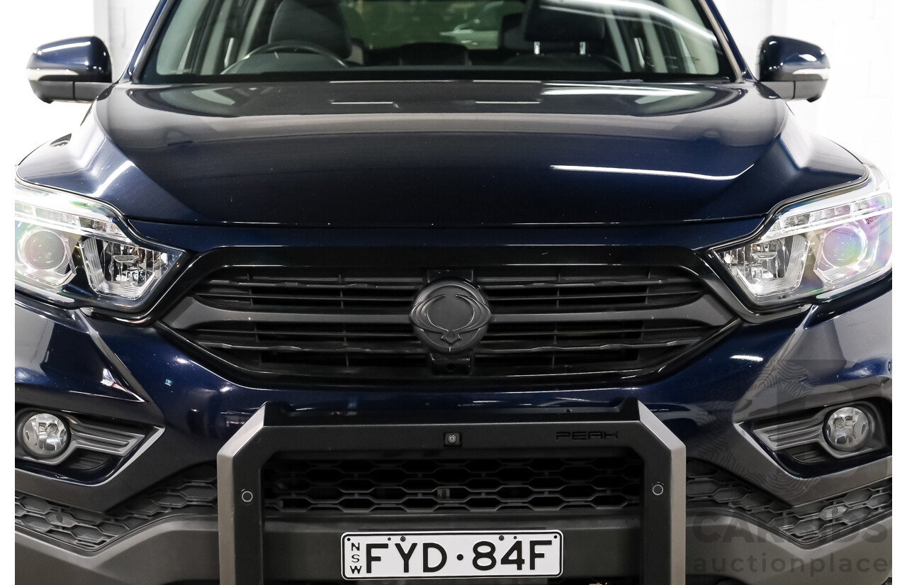 03/2019 Ssangyong Musso Ultimate 4x4 Q200 MY19 Dual Cab Utility Altantic Blue Metallic Turbo Diesel 2.2L