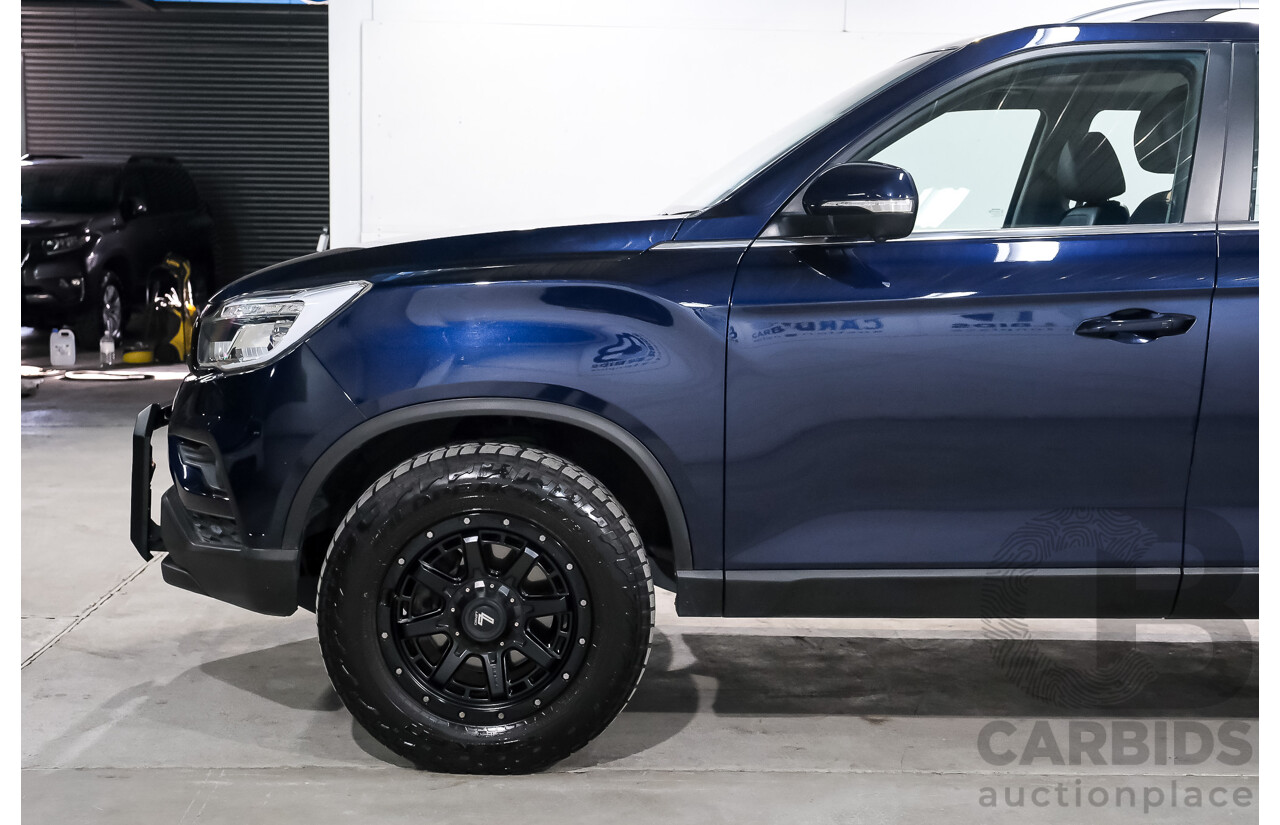 03/2019 Ssangyong Musso Ultimate 4x4 Q200 MY19 Dual Cab Utility Altantic Blue Metallic Turbo Diesel 2.2L