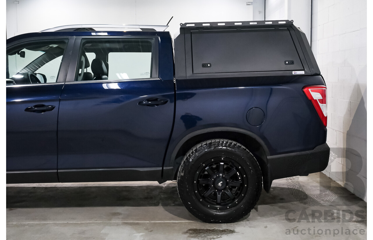 03/2019 Ssangyong Musso Ultimate 4x4 Q200 MY19 Dual Cab Utility Altantic Blue Metallic Turbo Diesel 2.2L