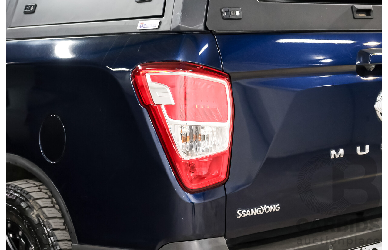 03/2019 Ssangyong Musso Ultimate 4x4 Q200 MY19 Dual Cab Utility Altantic Blue Metallic Turbo Diesel 2.2L