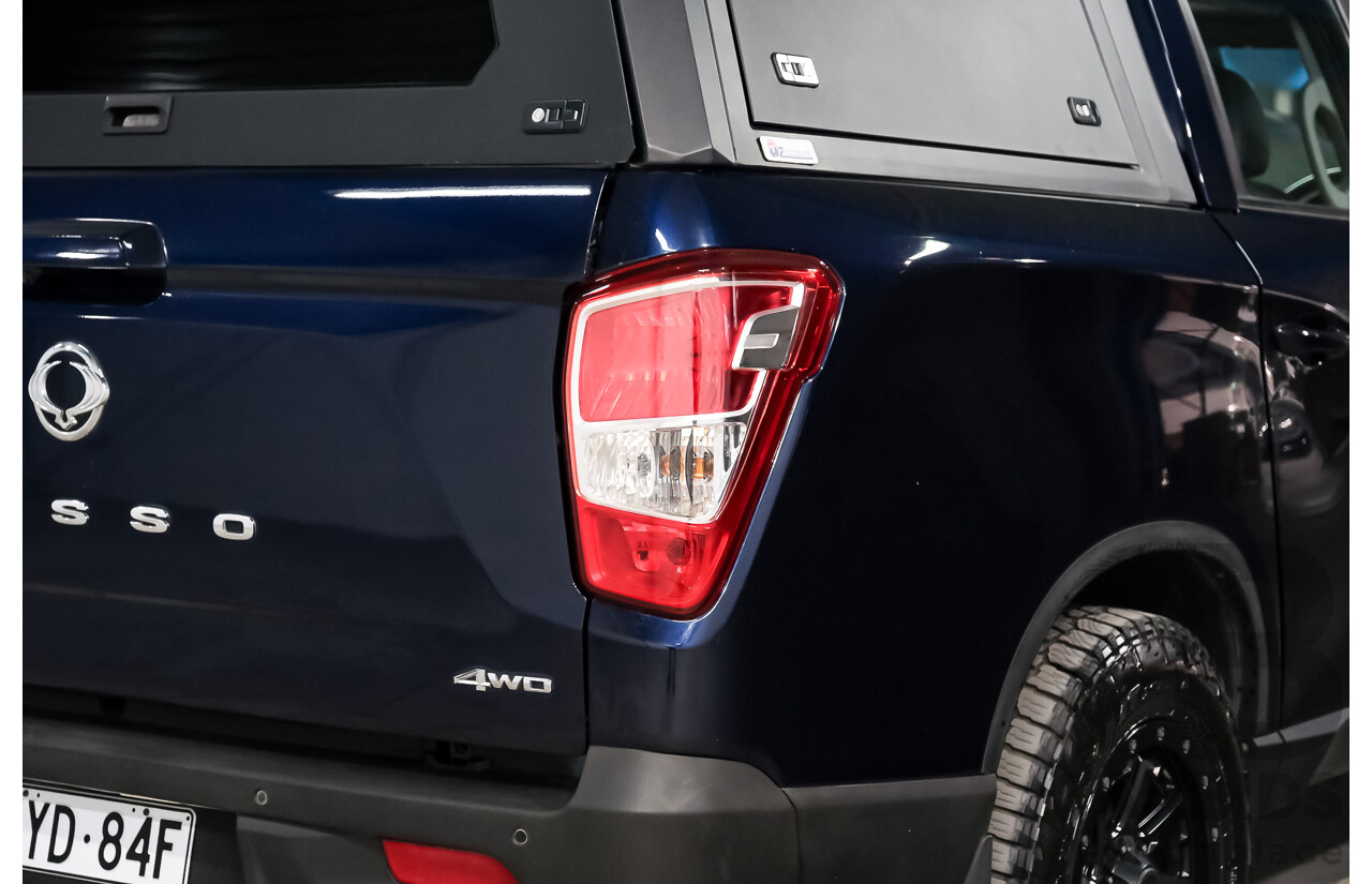 03/2019 Ssangyong Musso Ultimate 4x4 Q200 MY19 Dual Cab Utility Altantic Blue Metallic Turbo Diesel 2.2L