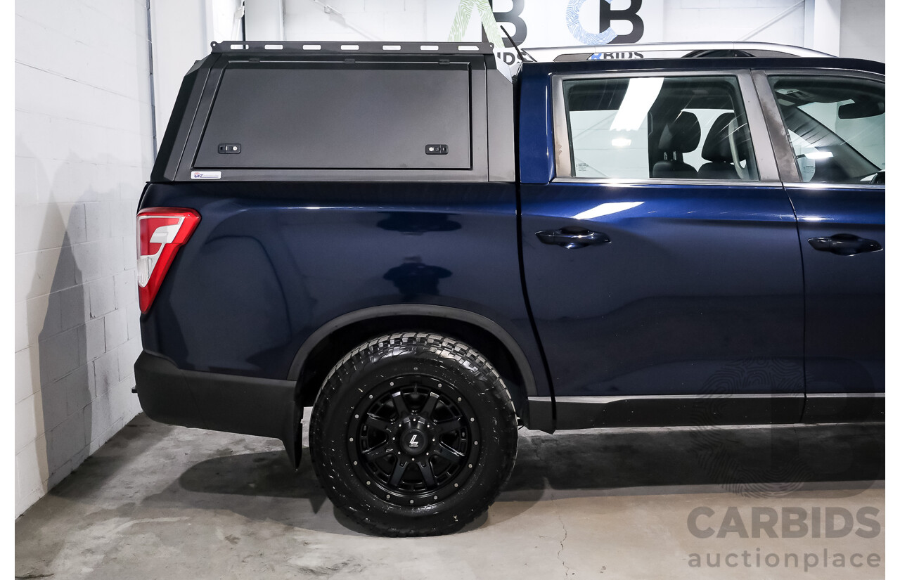 03/2019 Ssangyong Musso Ultimate 4x4 Q200 MY19 Dual Cab Utility Altantic Blue Metallic Turbo Diesel 2.2L