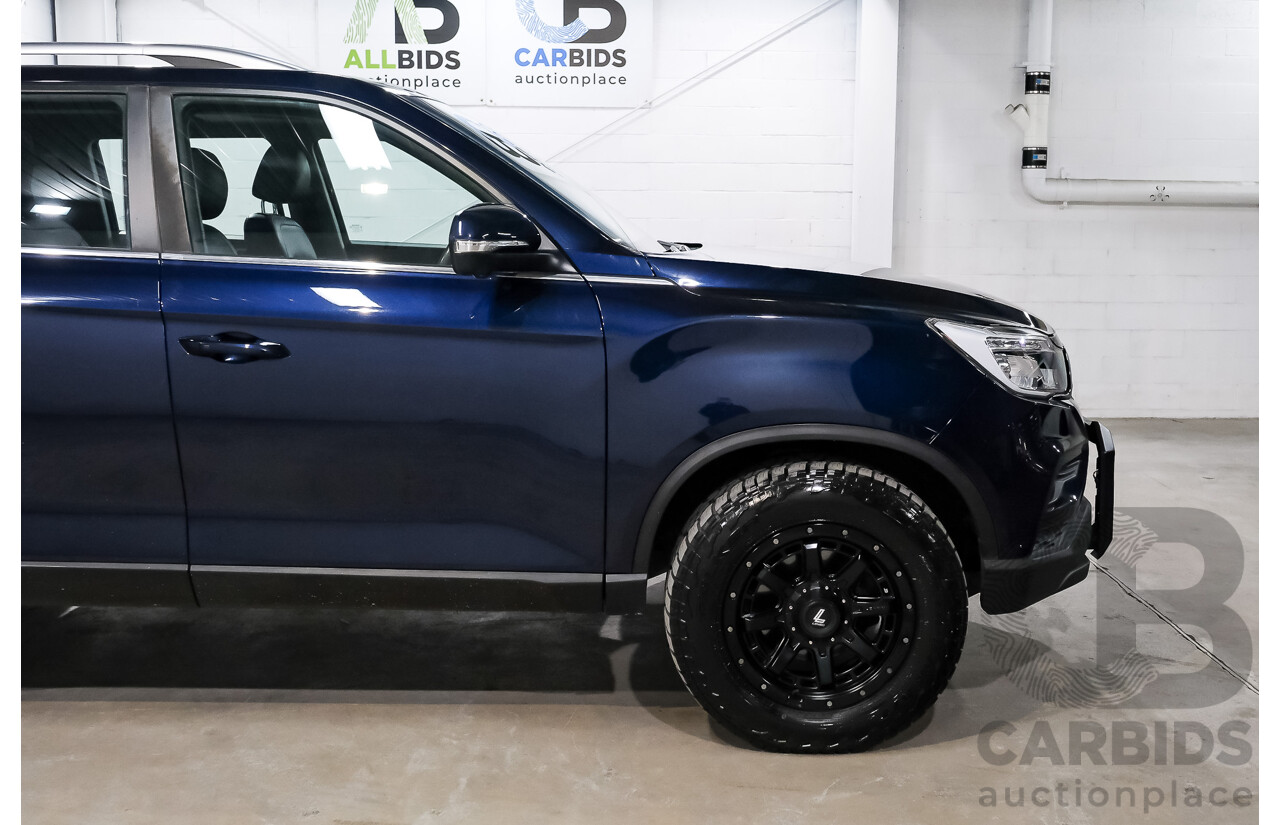 03/2019 Ssangyong Musso Ultimate 4x4 Q200 MY19 Dual Cab Utility Altantic Blue Metallic Turbo Diesel 2.2L