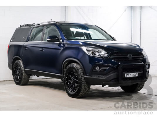 03/2019 Ssangyong Musso Ultimate 4x4 Q200 MY19 Dual Cab Utility Altantic Blue Metallic Turbo Diesel 2.2L