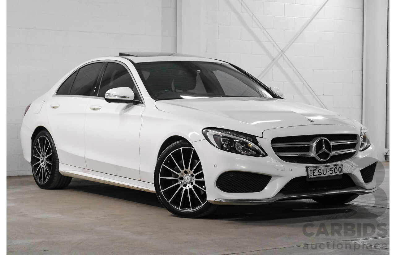 04/2015 Mercedes-Benz C200 (RWD) 205 4d Sedan White Turbo 2.0L