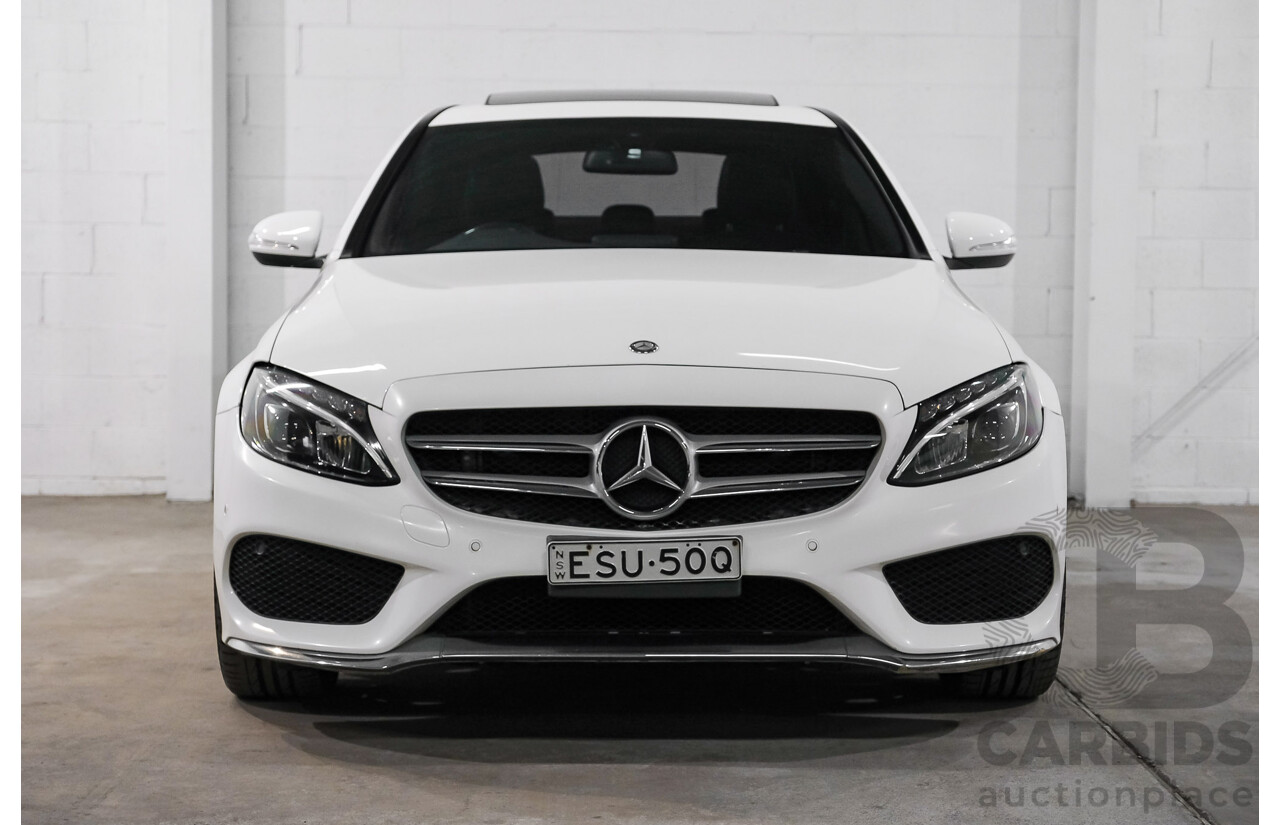 04/2015 Mercedes-Benz C200 (RWD) 205 4d Sedan White Turbo 2.0L