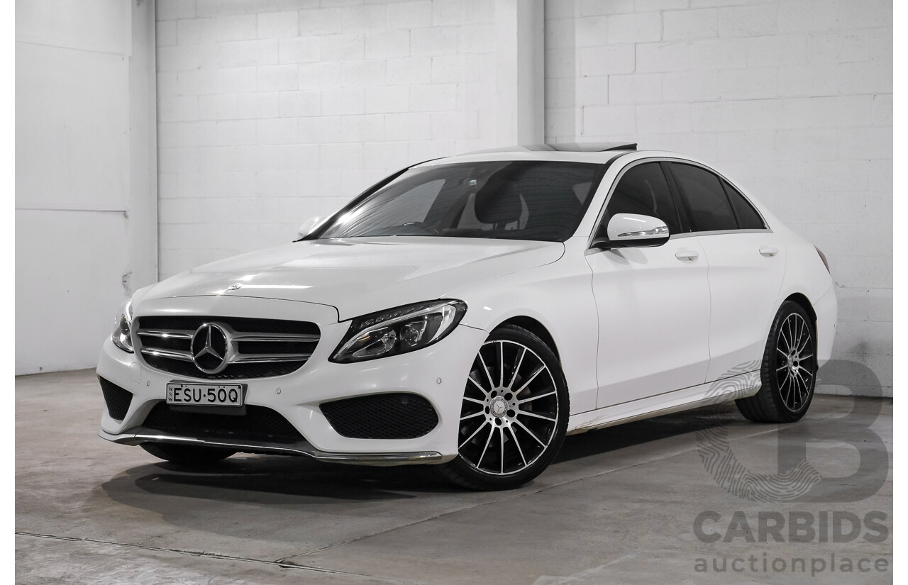 04/2015 Mercedes-Benz C200 (RWD) 205 4d Sedan White Turbo 2.0L