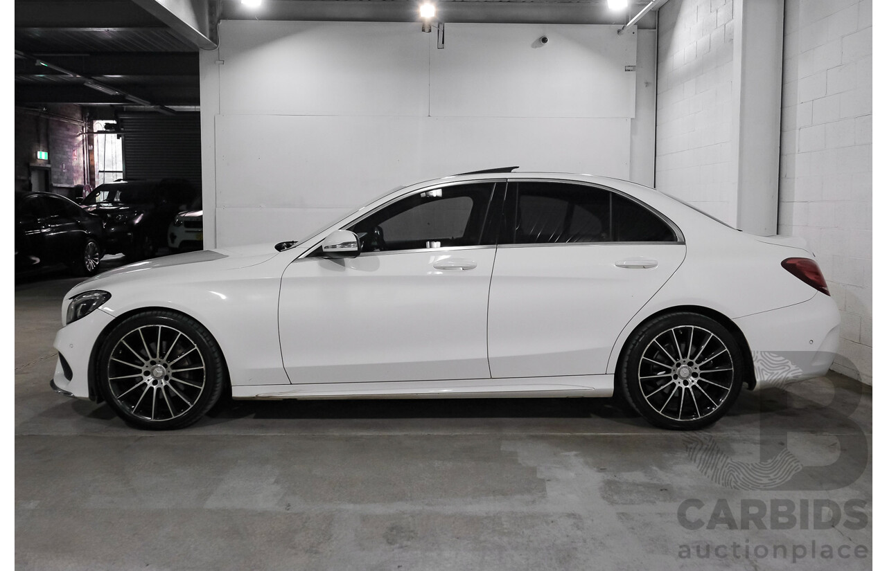 04/2015 Mercedes-Benz C200 (RWD) 205 4d Sedan White Turbo 2.0L