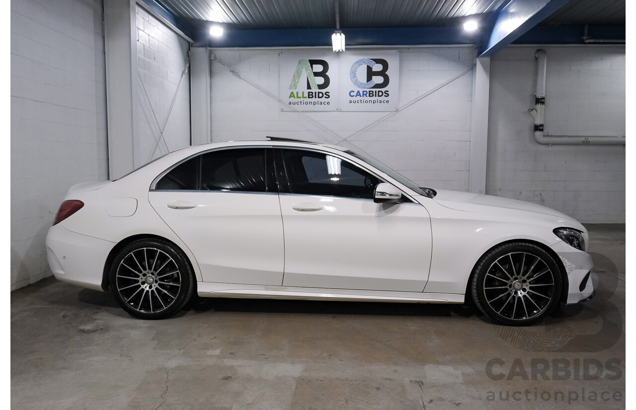 04/2015 Mercedes-Benz C200 (RWD) 205 4d Sedan White Turbo 2.0L