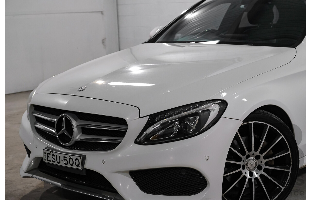 04/2015 Mercedes-Benz C200 (RWD) 205 4d Sedan White Turbo 2.0L