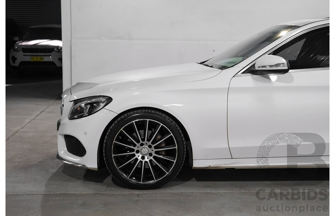 04/2015 Mercedes-Benz C200 (RWD) 205 4d Sedan White Turbo 2.0L