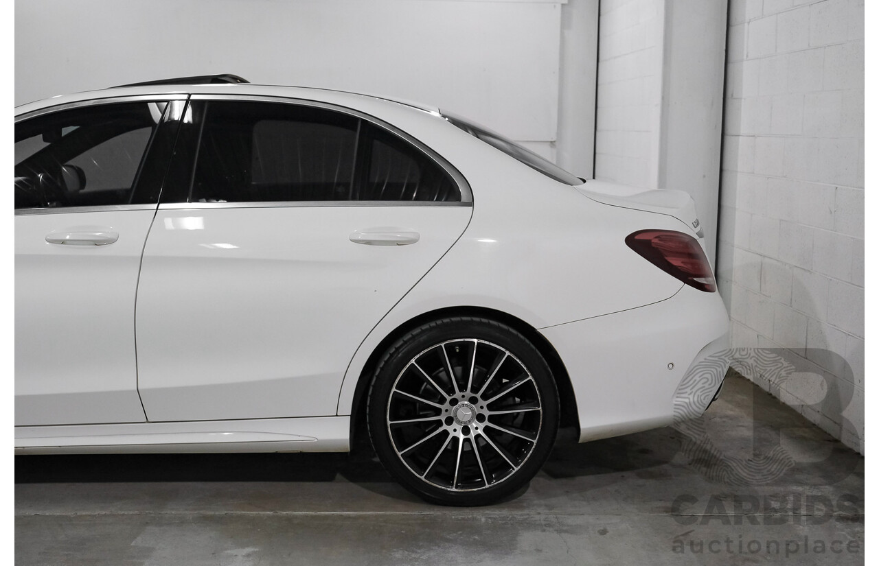 04/2015 Mercedes-Benz C200 (RWD) 205 4d Sedan White Turbo 2.0L